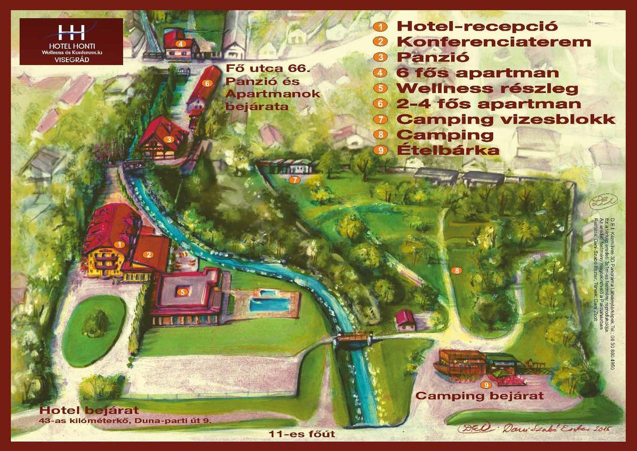 Hotel Honti Wellness és Konferencia Szálloda Visegrád Esterno foto